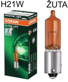 AUTO SIJALICA 64137ULT 12V H21W ULTRA LIFE ŽUTA OSRAM